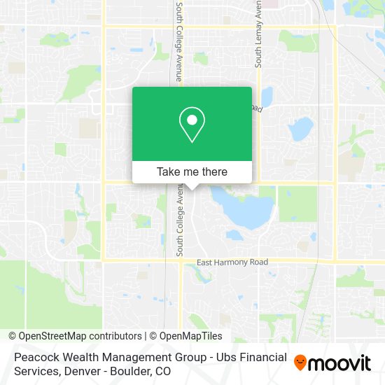 Mapa de Peacock Wealth Management Group - Ubs Financial Services