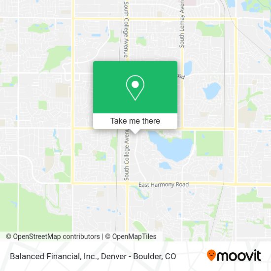 Mapa de Balanced Financial, Inc.