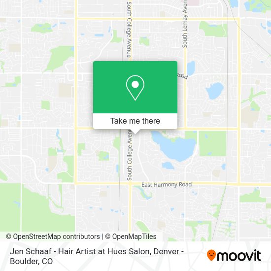 Mapa de Jen Schaaf - Hair Artist at Hues Salon