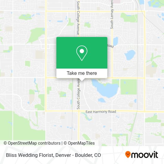 Bliss Wedding Florist map