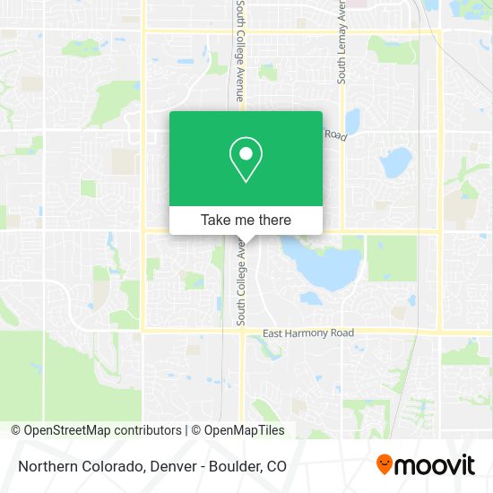 Northern Colorado map