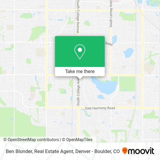 Ben Blonder, Real Estate Agent map