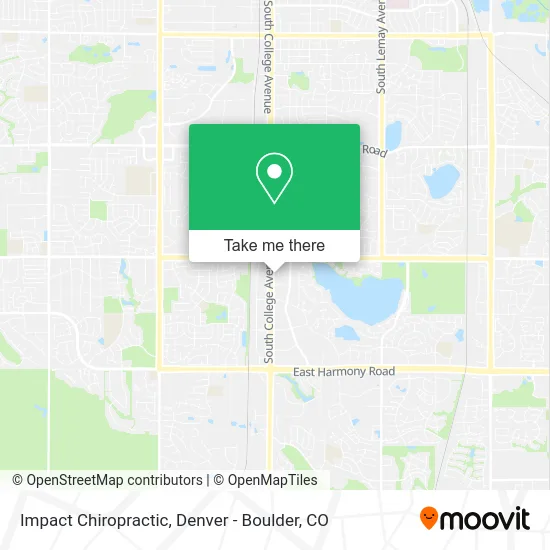 Impact Chiropractic map