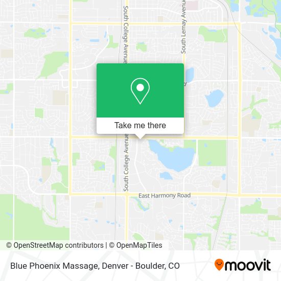 Mapa de Blue Phoenix Massage