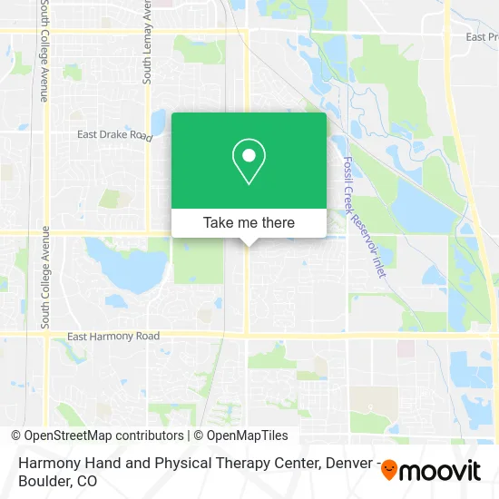 Harmony Hand and Physical Therapy Center map