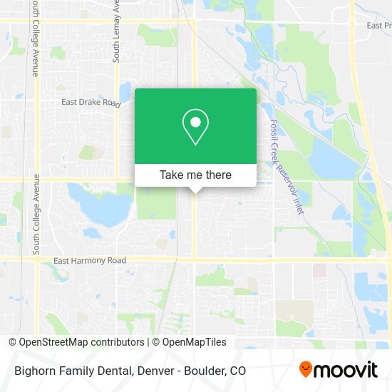 Mapa de Bighorn Family Dental