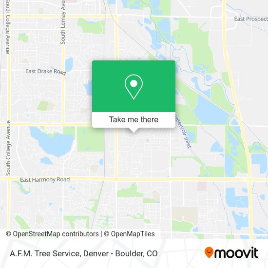 A.F.M. Tree Service map