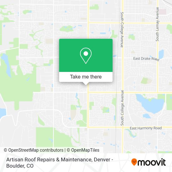 Artisan Roof Repairs & Maintenance map