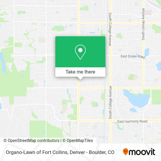 Organo-Lawn of Fort Collins map