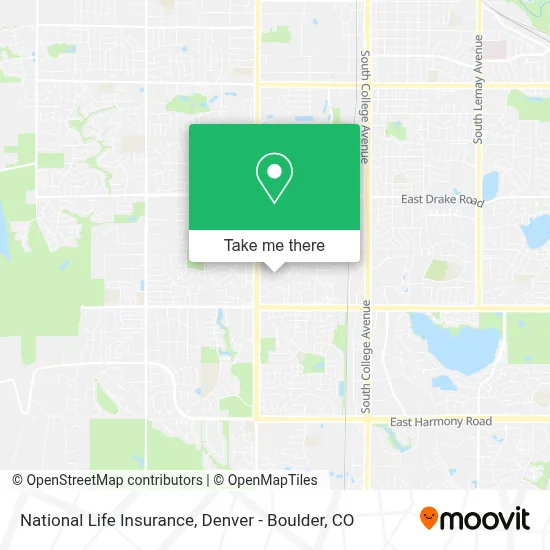 National Life Insurance map