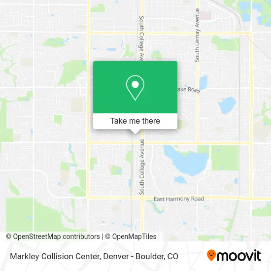 Markley Collision Center map