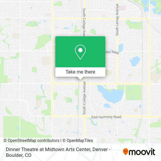 Mapa de Dinner Theatre at Midtown Arts Center