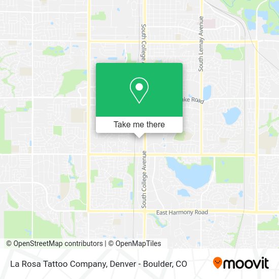 La Rosa Tattoo Company map