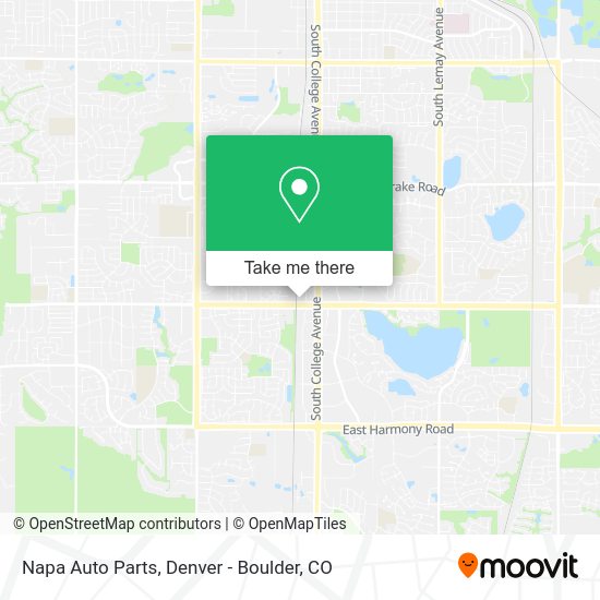 Napa Auto Parts map