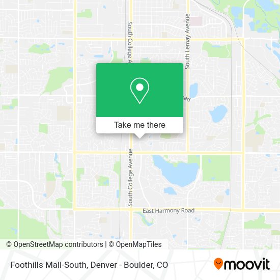 Foothills Mall-South map