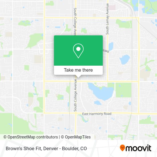 Brown's Shoe Fit map
