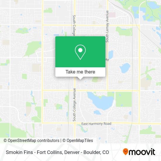 Mapa de Smokin Fins - Fort Collins