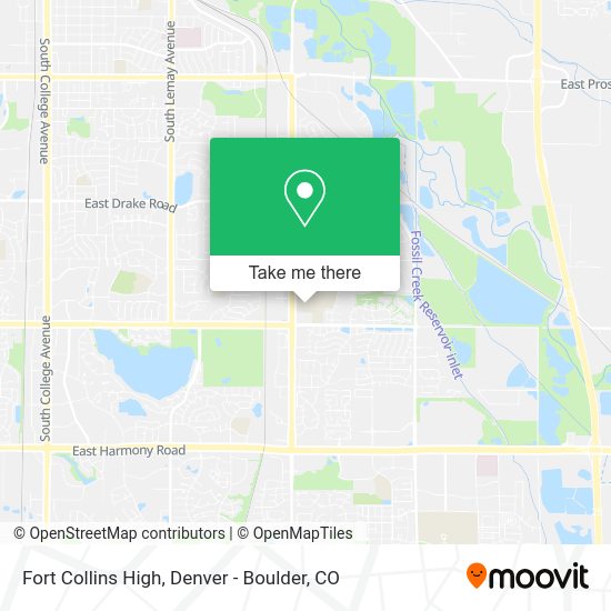 Fort Collins High map