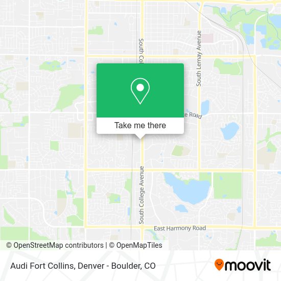Audi Fort Collins map