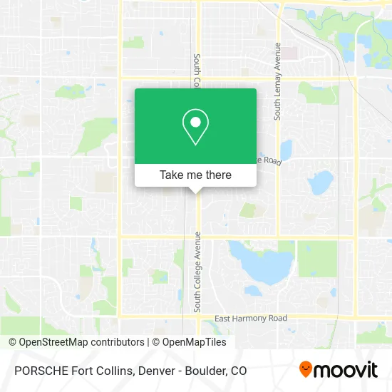 Mapa de PORSCHE Fort Collins