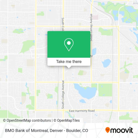 BMO Bank of Montreal map
