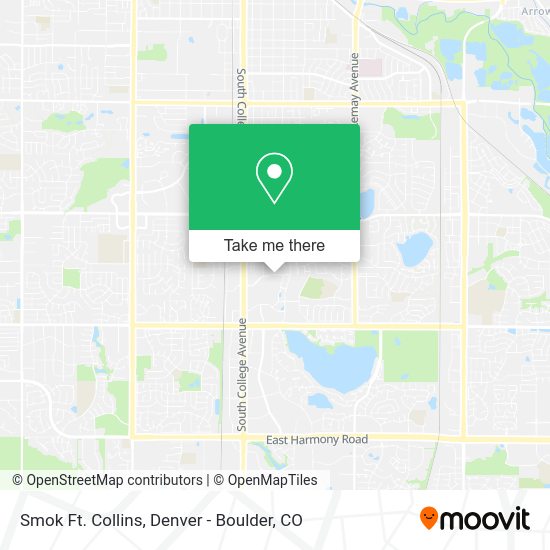 Smok Ft. Collins map