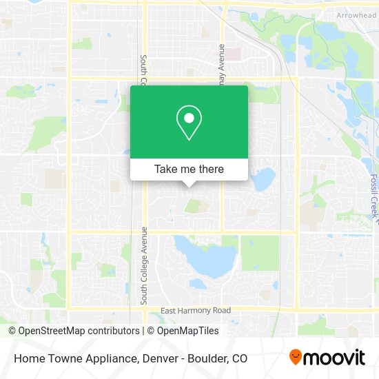 Home Towne Appliance map