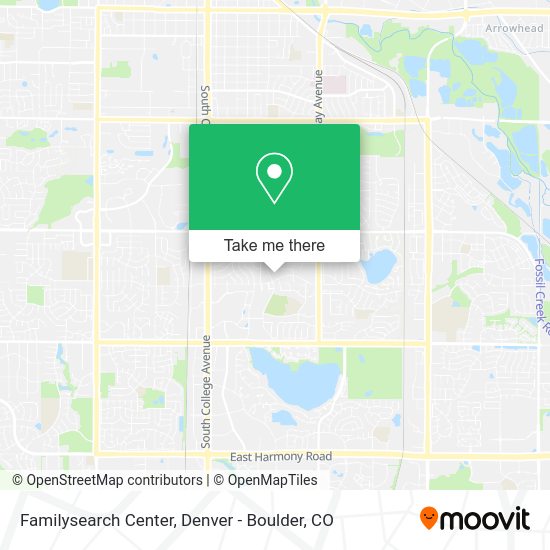 Familysearch Center map