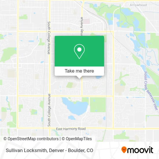 Sullivan Locksmith map