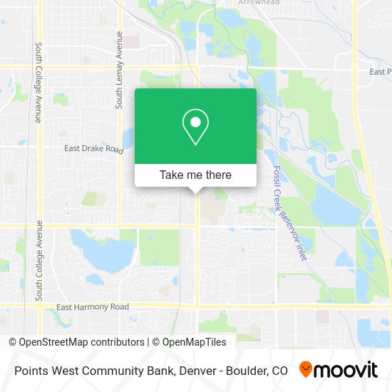 Points West Community Bank map