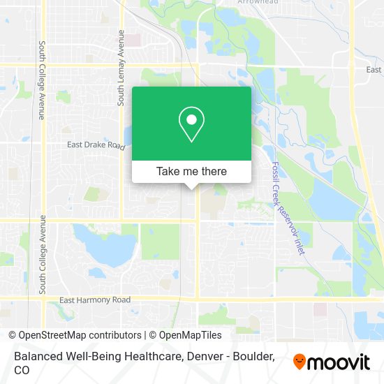 Balanced Well-Being Healthcare map