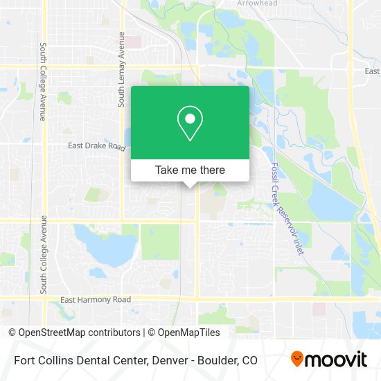 Fort Collins Dental Center map