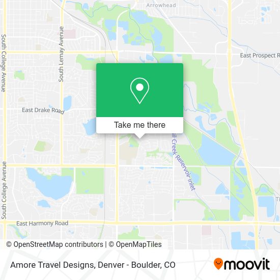 Amore Travel Designs map