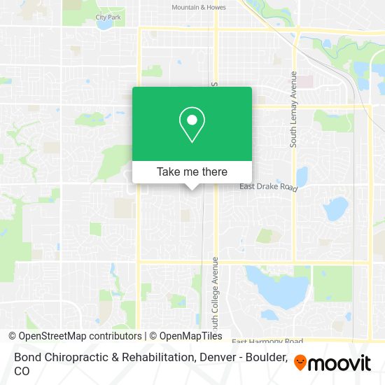 Bond Chiropractic & Rehabilitation map