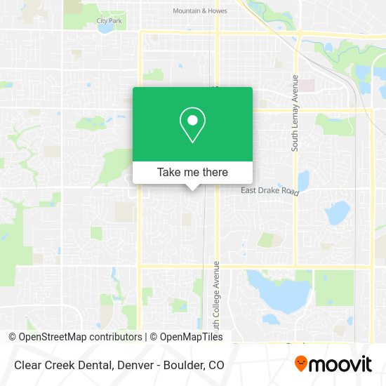Clear Creek Dental map