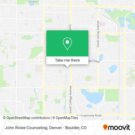 John Rowe Counseling map