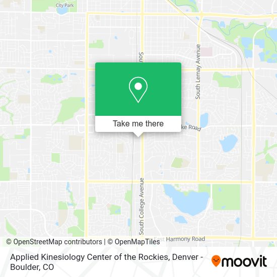 Mapa de Applied Kinesiology Center of the Rockies