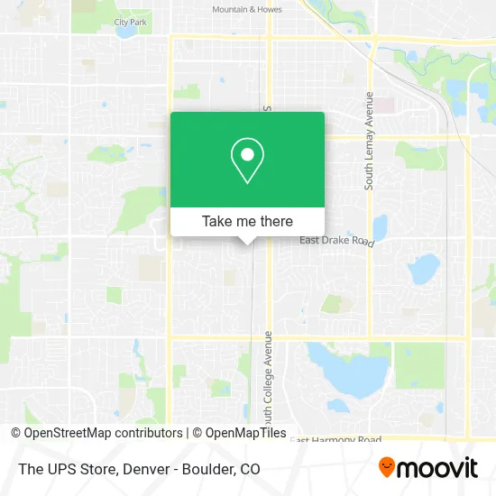 The UPS Store map