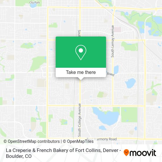 La Creperie & French Bakery of Fort Collins map