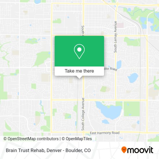 Brain Trust Rehab map