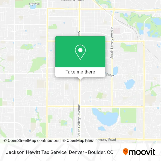 Jackson Hewitt Tax Service map