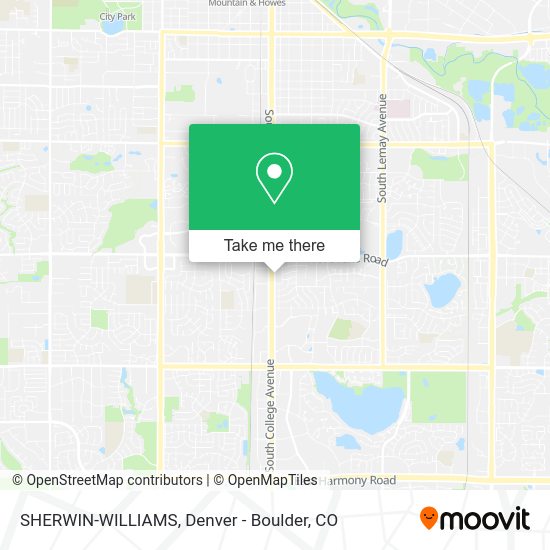 Mapa de SHERWIN-WILLIAMS