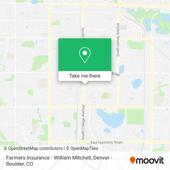 Farmers Insurance - William Mitchell map