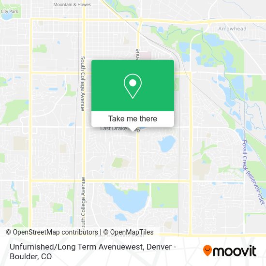 Mapa de Unfurnished / Long Term Avenuewest