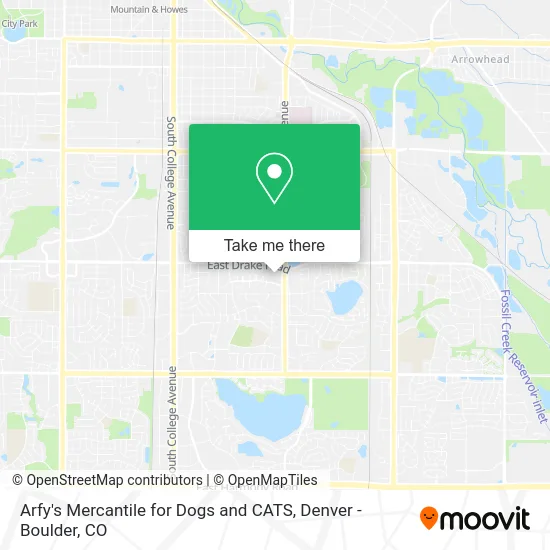 Arfy's Mercantile for Dogs and CATS map
