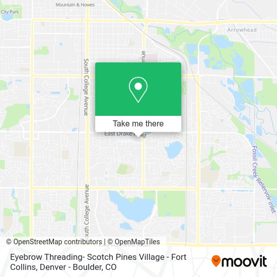 Eyebrow Threading- Scotch Pines Village - Fort Collins map