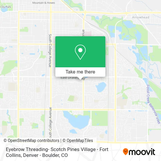Eyebrow Threading- Scotch Pines Village - Fort Collins map