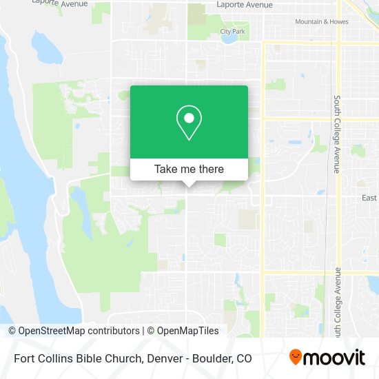 Fort Collins Bible Church map