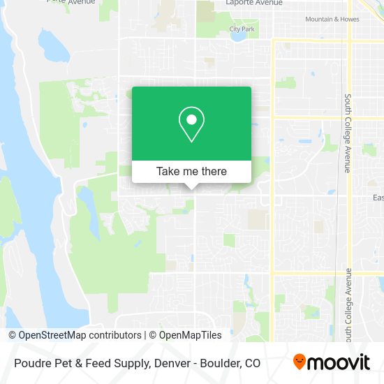 Poudre Pet & Feed Supply map