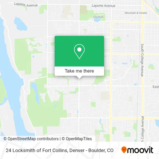 24 Locksmith of Fort Collins map